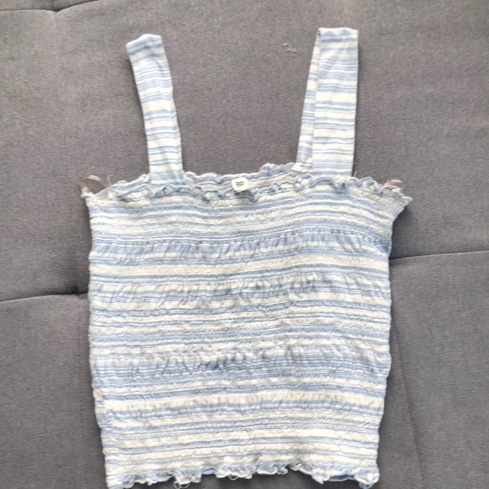 BP stretch smocked tank top size small